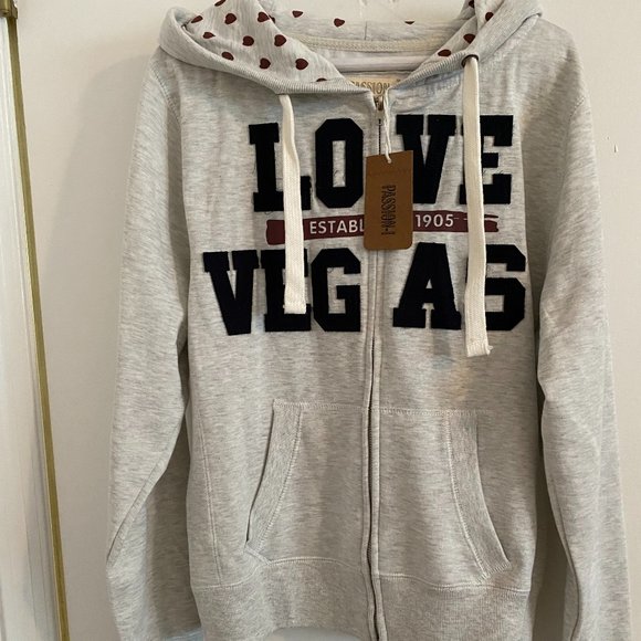 Passion I - Love Vegas Zippered Hoodie NWT - Picture 1 of 8